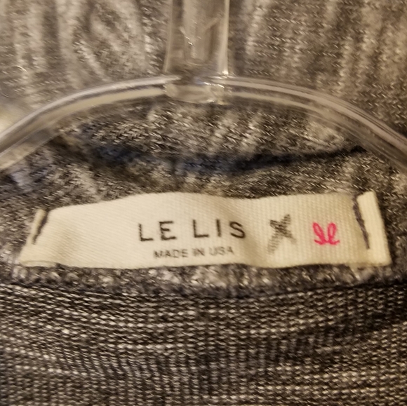 LELIS grey and white very soft long sleeved comfy shirt - Picture 3 of 5